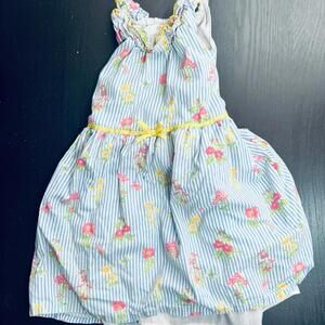Penelope Mack Blue and White Tiered Sundress